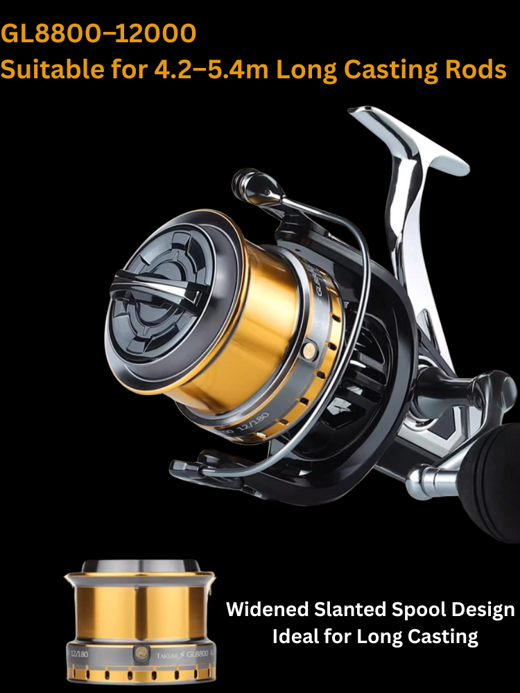 ReelUp Fishing GL Series Long Casting Spinning Reel.
