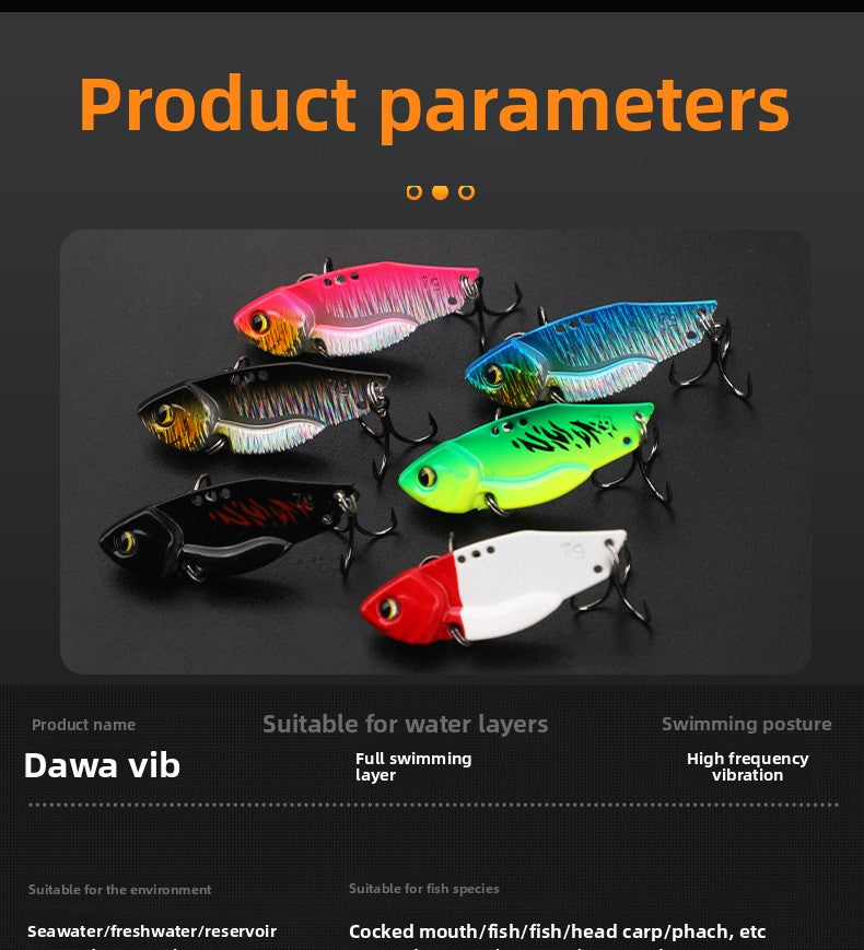 ReelUp VIB blade lures in assorted colors for predators