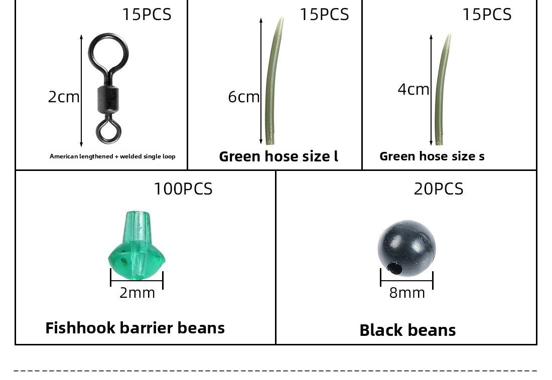 ReelUp 300pcs fishing tackle kit with soft baits and hooks
