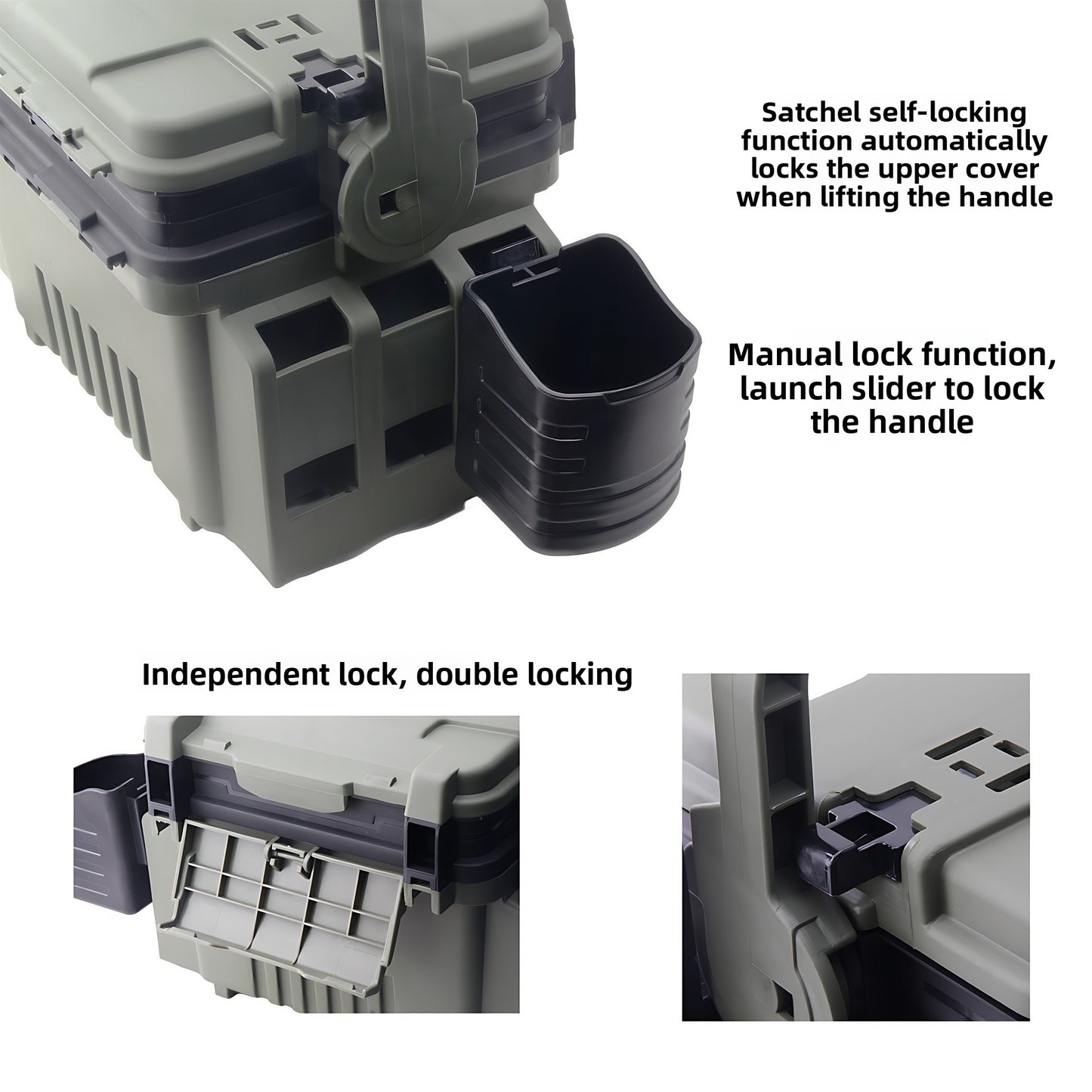 ReelUp heavy-duty double-layer fishing tackle box