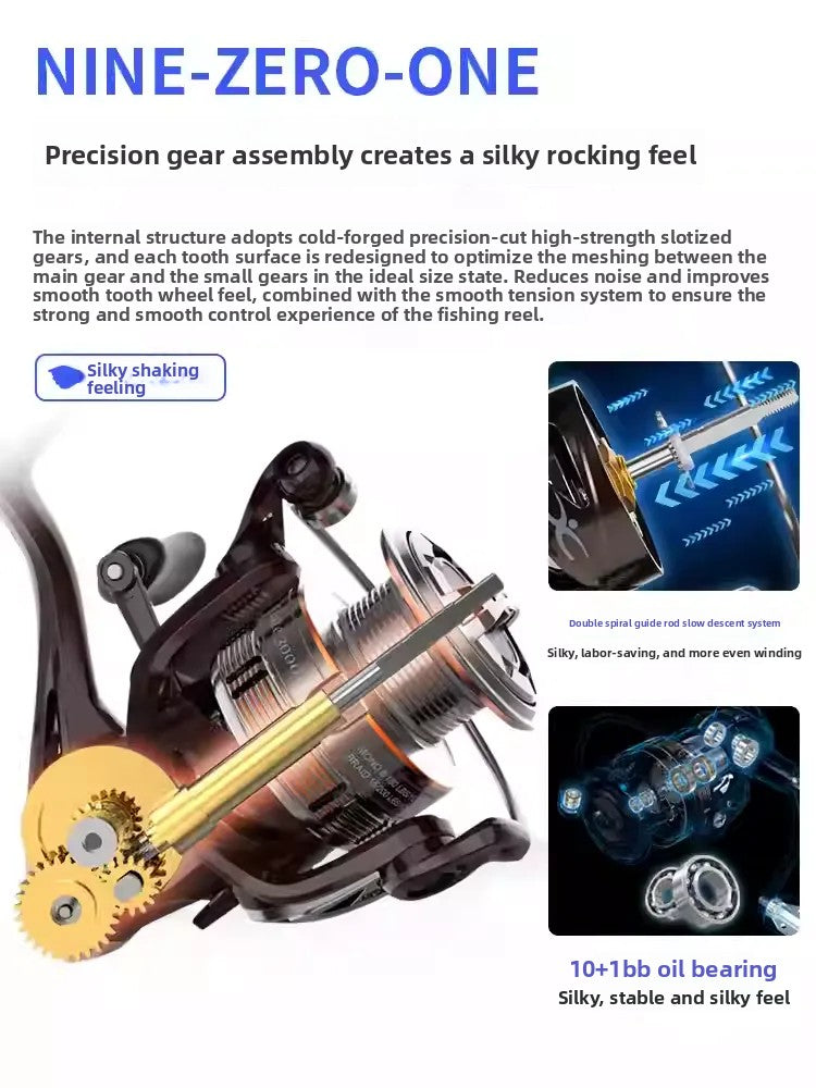 Basic Version Full Metal Aluminum-Magnesium Spinning Reel