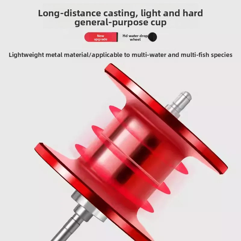 Full Metal Baitcasting Reel for Lure Fishing + Universal Spool for All Fish Species