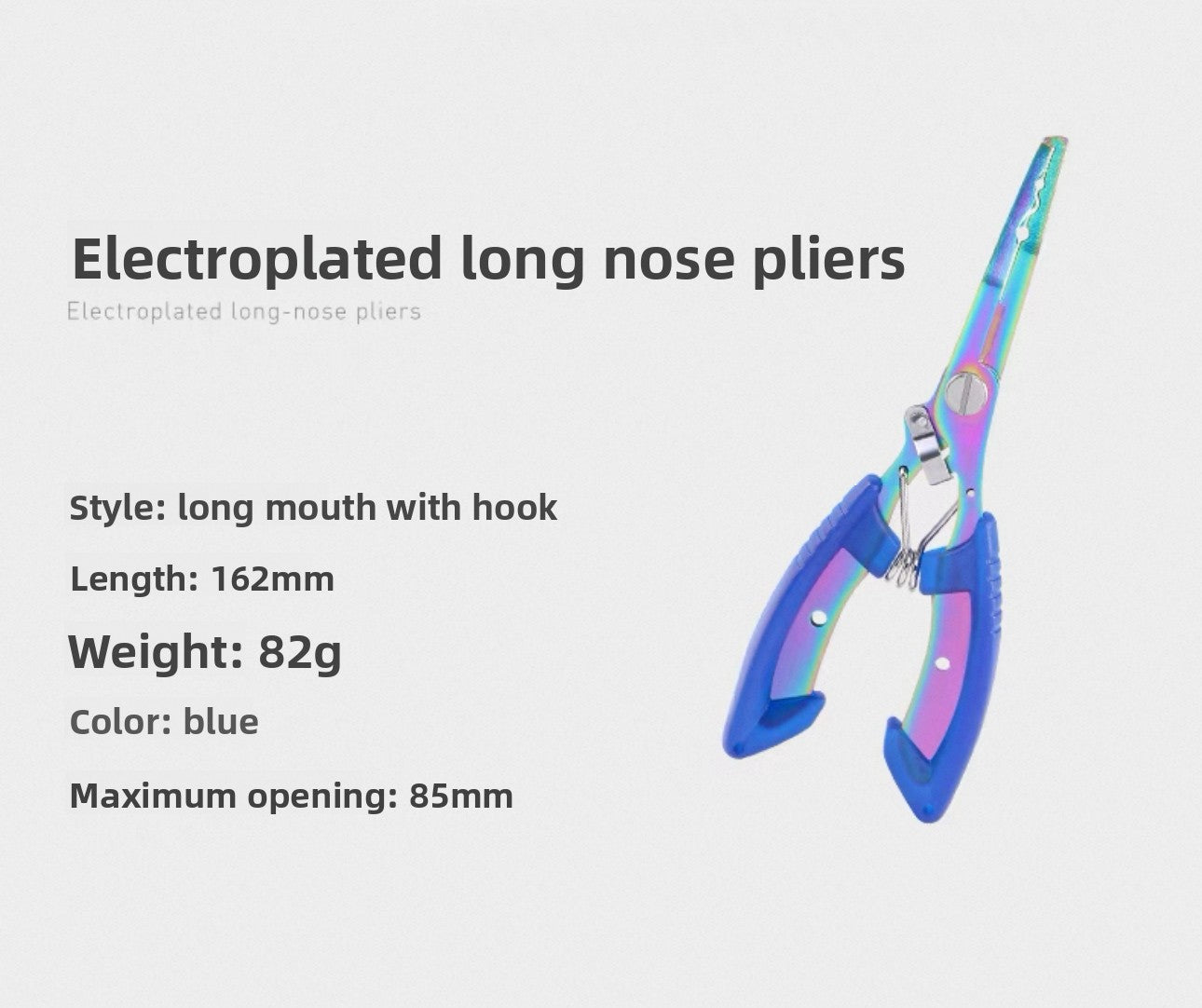 ReelUp rainbow stainless steel fishing pliers