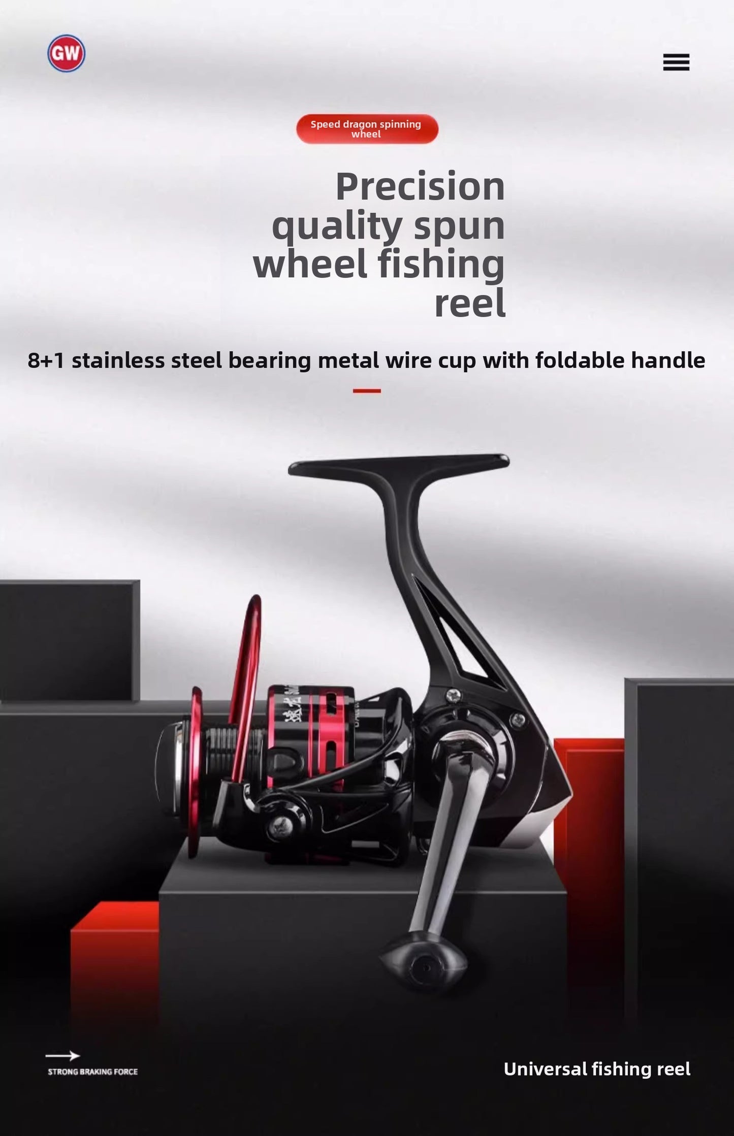 Close-up of smooth drag system on ProSpin reel by ReelUp