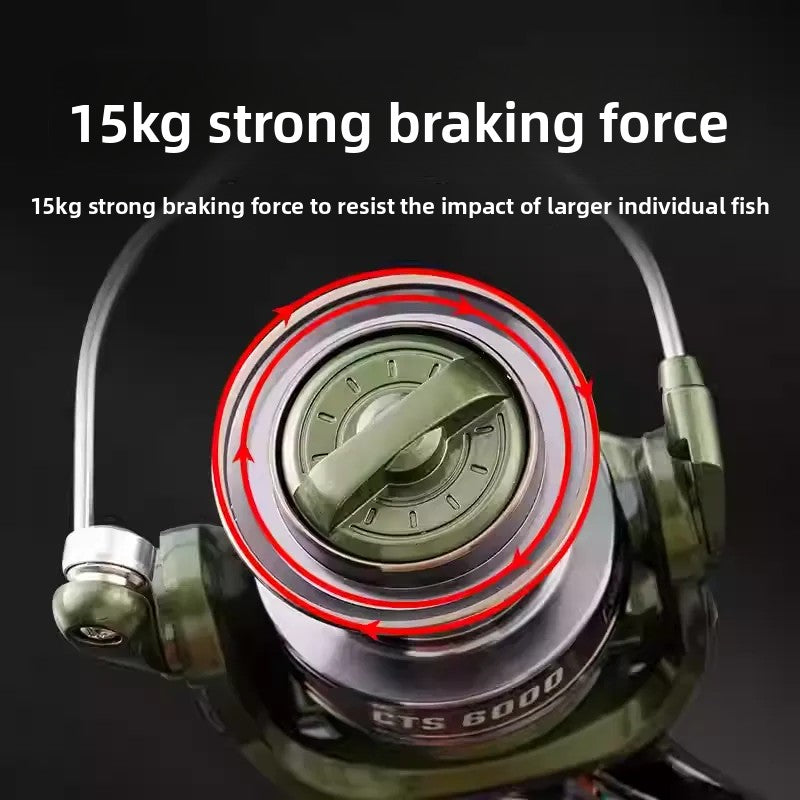 Saltwater fishing reel by ReelUp designed for big game and long casting