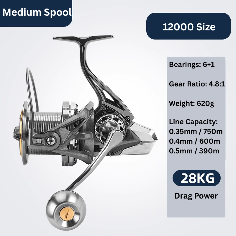 CNC all-metal saltwater fishing reel by ReelUp