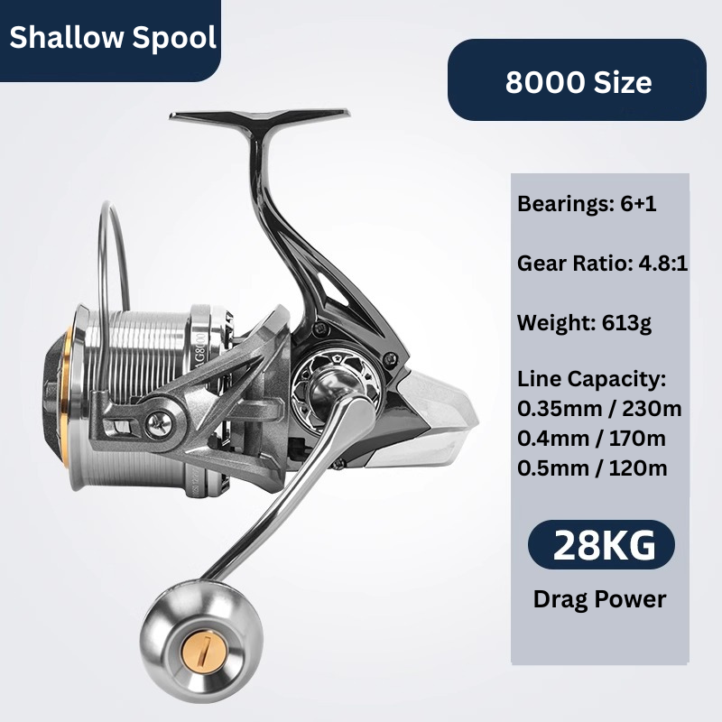 CNC all-metal saltwater fishing reel by ReelUp