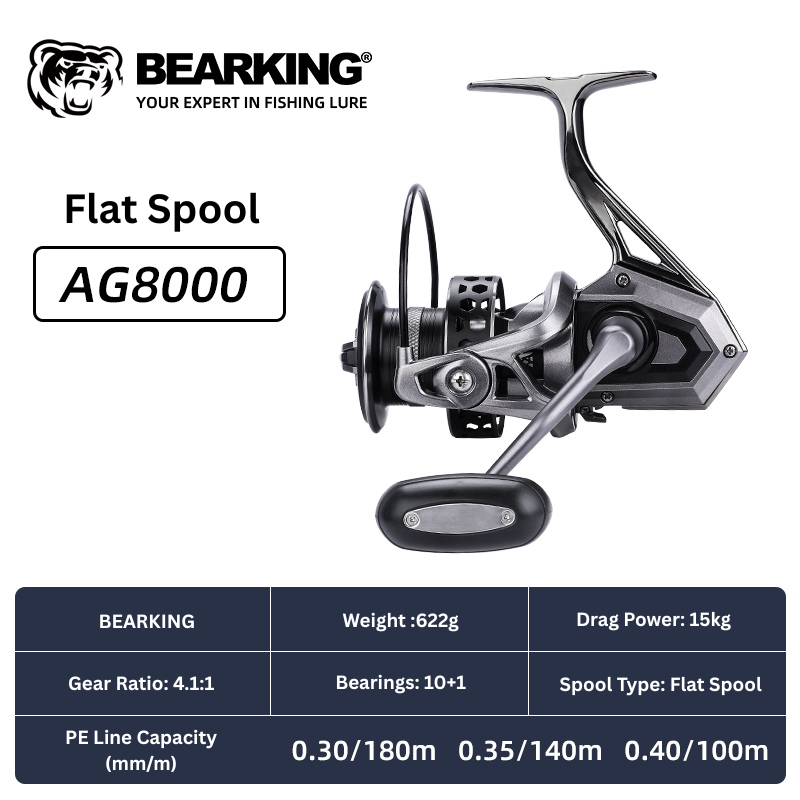 BEARKING big game spinning reel by ReelUp – CNC handle, saltwater-ready