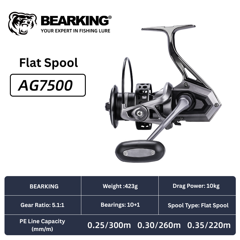 BEARKING big game spinning reel by ReelUp – CNC handle, saltwater-ready