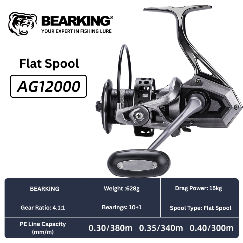 BEARKING big game spinning reel by ReelUp – CNC handle, saltwater-ready