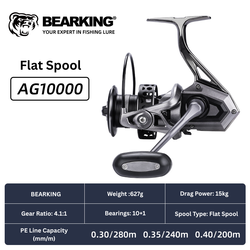 BEARKING big game spinning reel by ReelUp – CNC handle, saltwater-ready