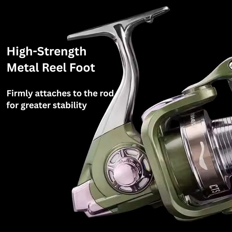 Saltwater fishing reel by ReelUp designed for big game and long casting