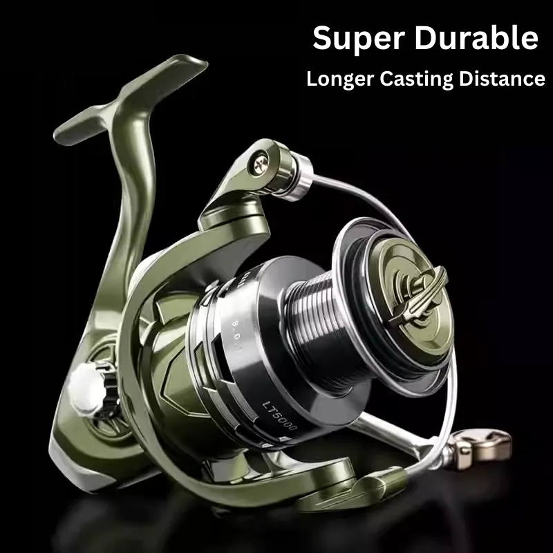 ReelUp LT Spinning Reel Close-Up of CNC Machined Metal Spool