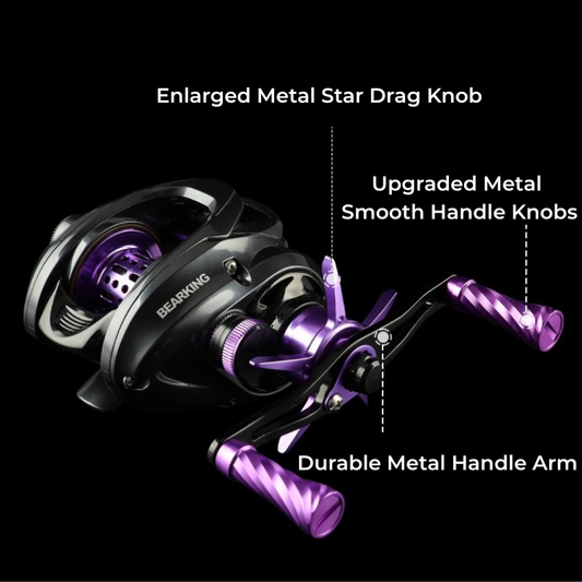 BEARKING YURI-DC Baitcasting Reel | ReelUp Fishing – Carbon Frame, Digital Control, G1 Aluminum Gear