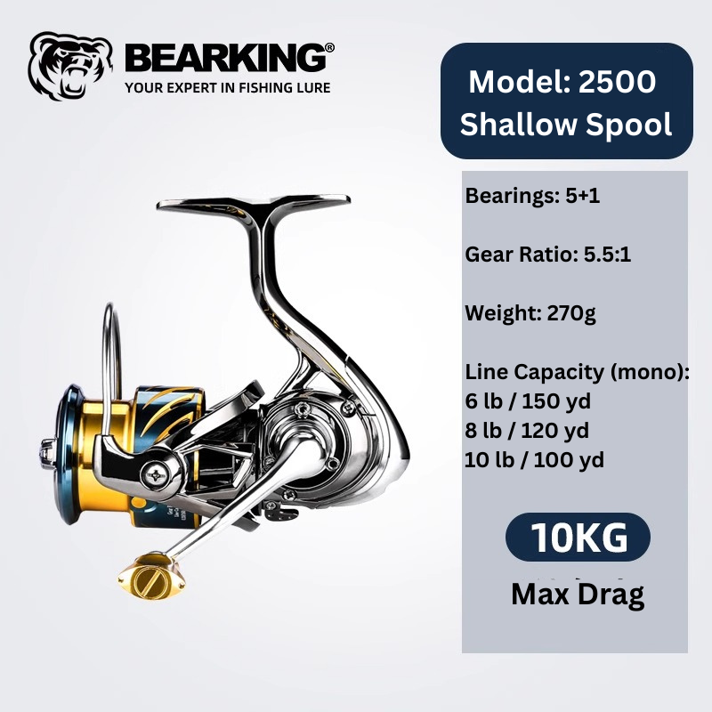 BEARKING Aries II lightweight saltwater spinning reel by ReelUp