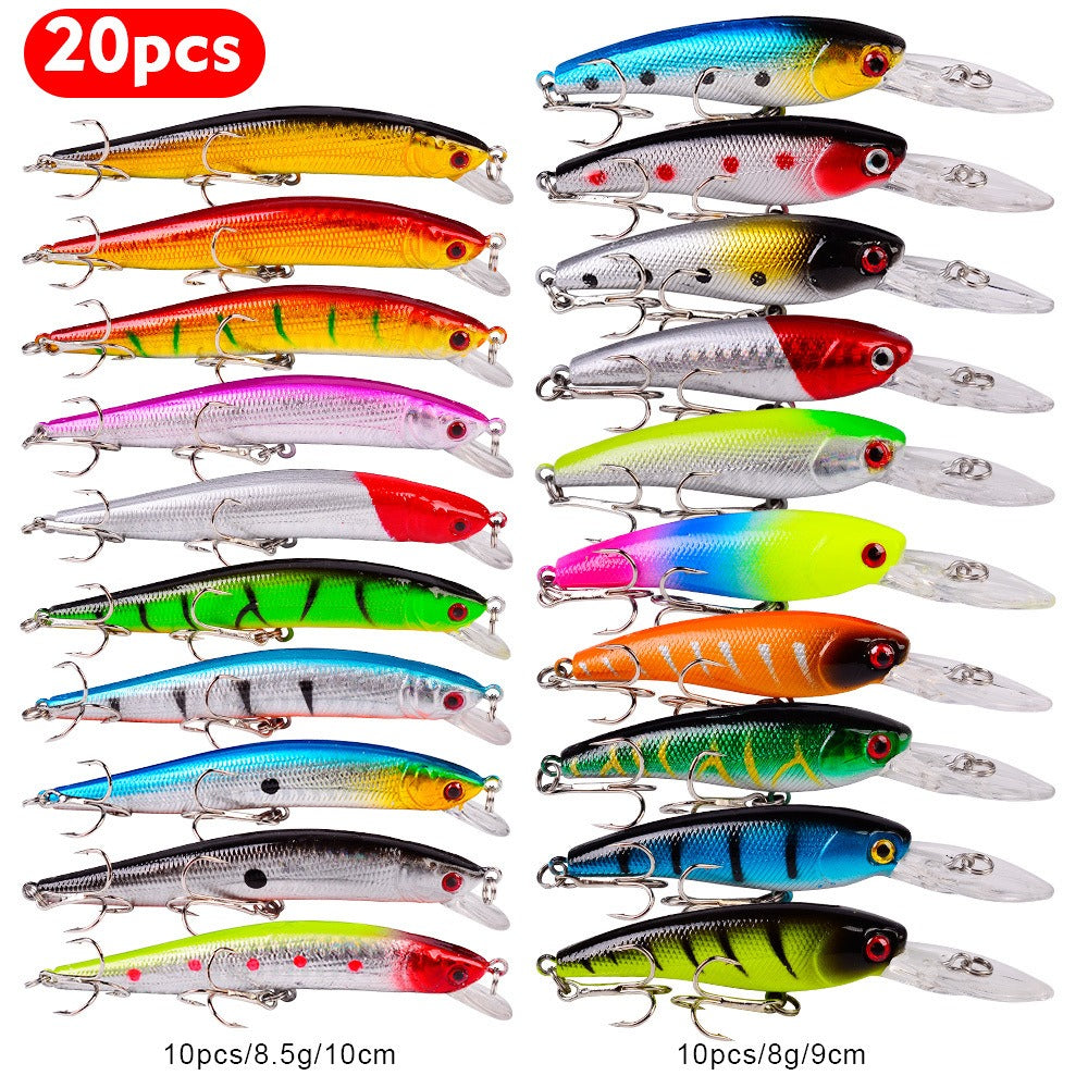 ReelUp minnow lure set for bass and trout fishing