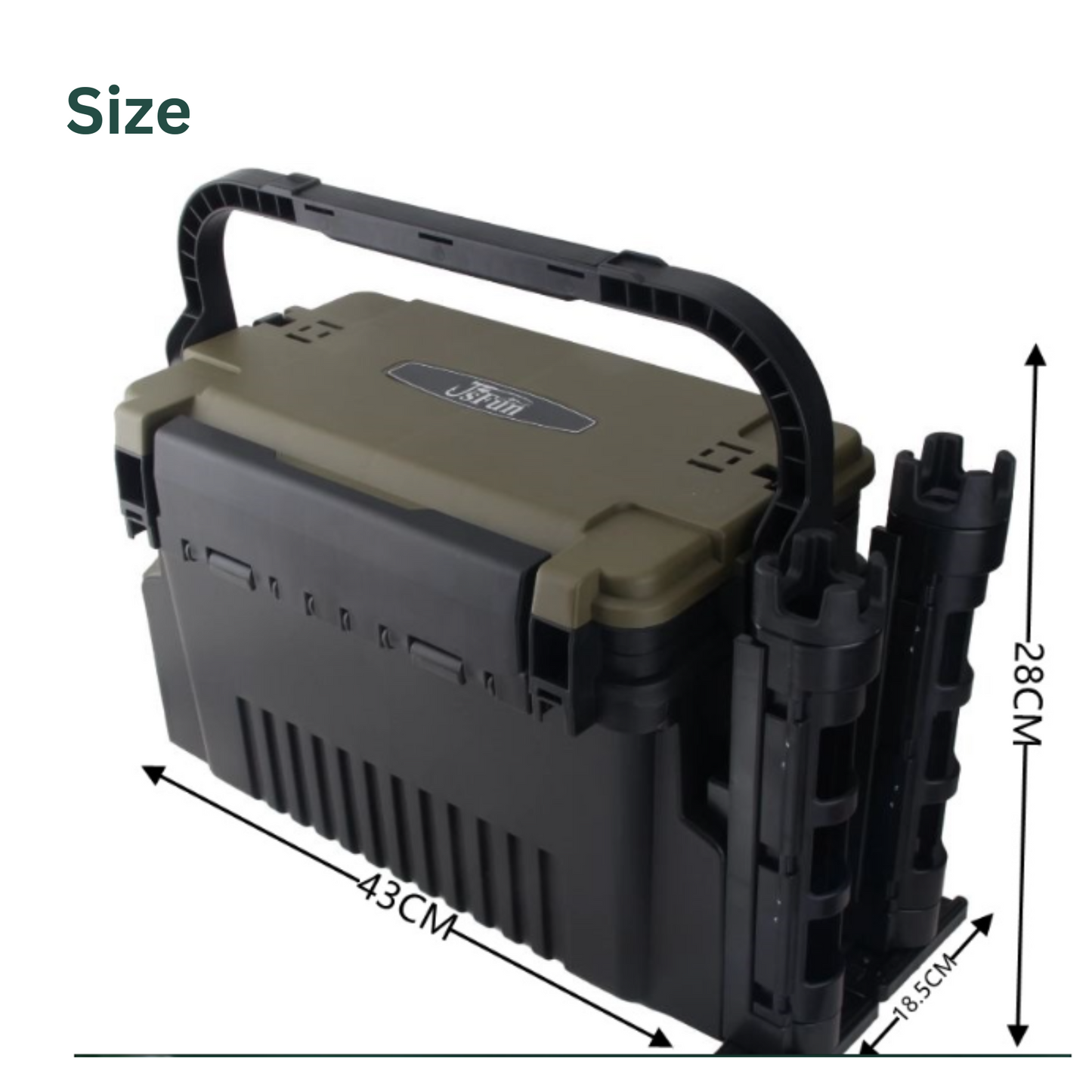 ReelUp heavy-duty double-layer fishing tackle box