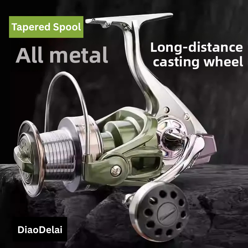 Saltwater fishing reel by ReelUp designed for big game and long casting
