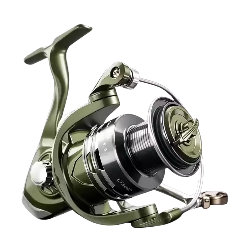 ReelUp LT Spinning Reel Close-Up of CNC Machined Metal Spool