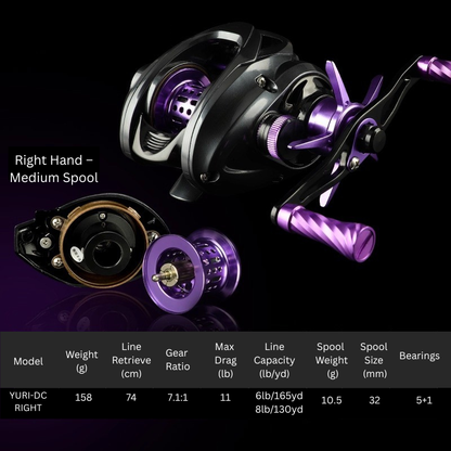 ReelUp baitcasting reel gear system detail