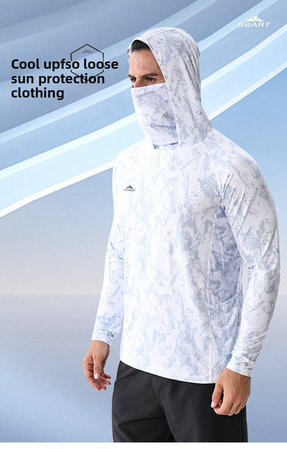 ReelUp 6-in-1 UV fishing hoodie with face mask and hood  