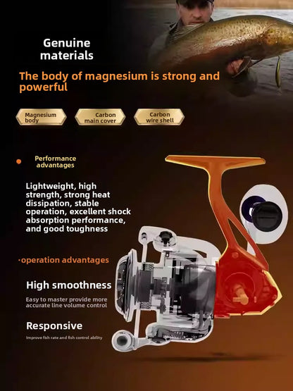 ReelUp aluminum magnesium saltwater reel in action