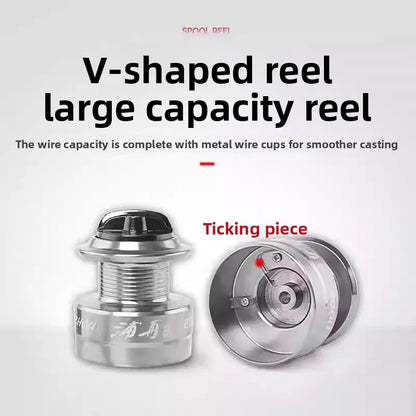ReelUp Fishing lightweight saltwater spinning fishing reel front view