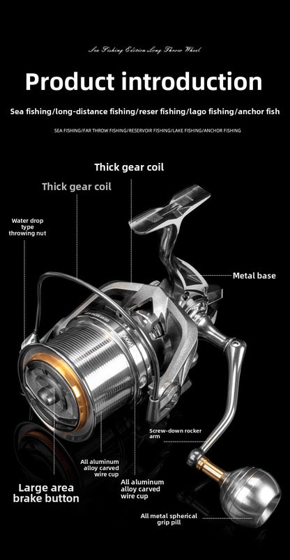 CNC all-metal saltwater fishing reel by ReelUp Fishing