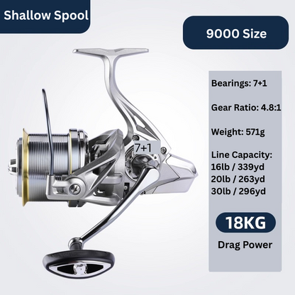CNC all-metal saltwater fishing reel by ReelUp Fishing