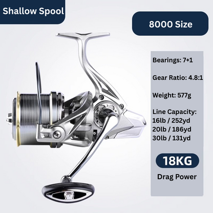CNC all-metal saltwater fishing reel by ReelUp Fishing