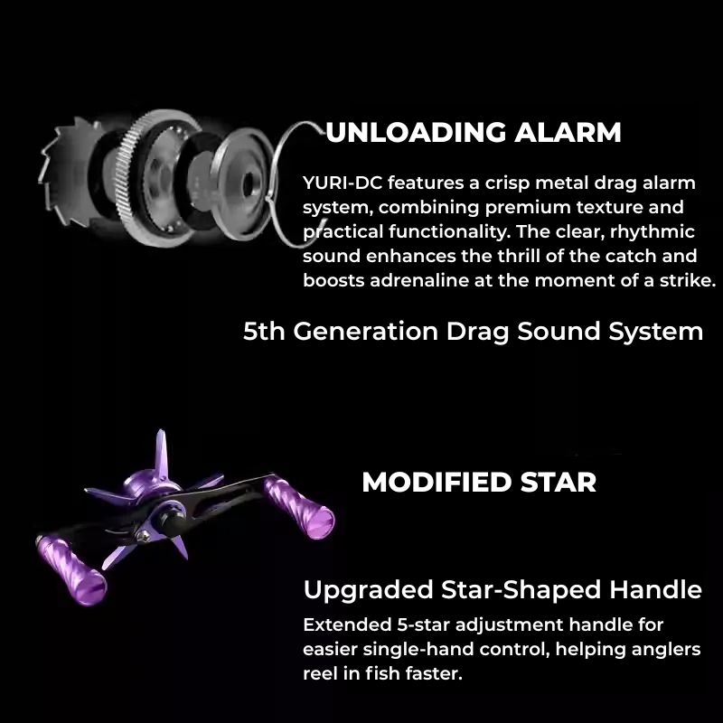 BEARKING YURI-DC Baitcasting Reel | ReelUp Fishing – Carbon Frame, Digital Control, G1 Aluminum Gear