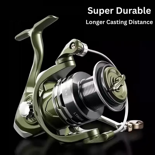 ReelUp LT Spinning Reel Close-Up of CNC Machined Metal Spool