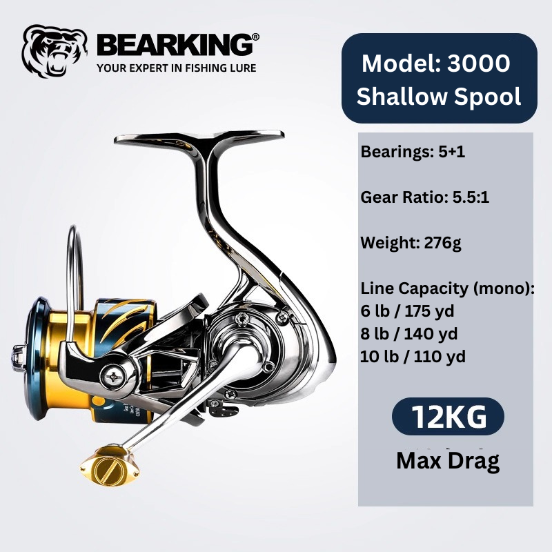 BEARKING Aries II lightweight saltwater spinning reel by ReelUp