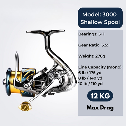ReelUp All-Around Spinning Reel – Versatile Freshwater & Saltwater | Aries II