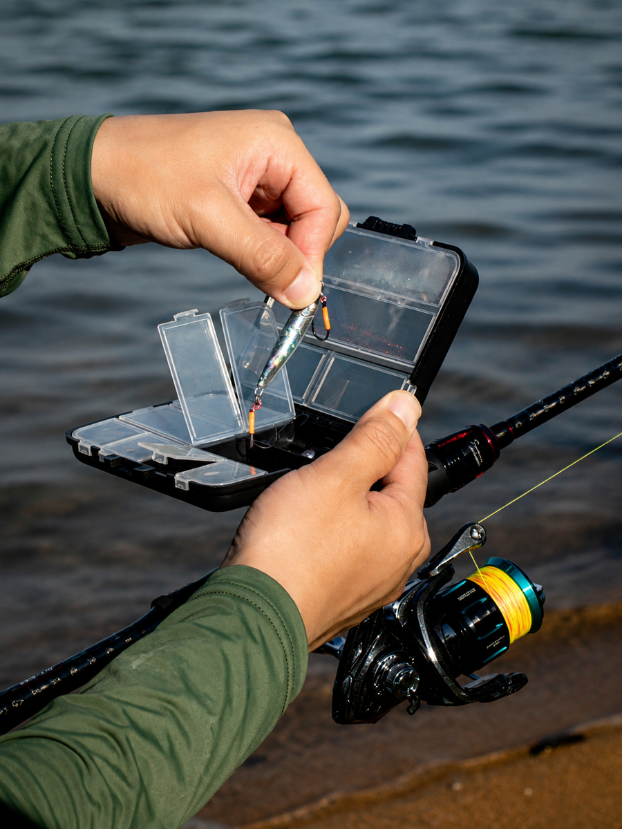 handle breaks on tackle box Backup Kit for Bass Fishing while the dual Net Buddy MEGA Musky imported_from_etsy Color:black lime