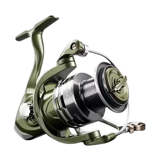 ReelUp LT Spinning Reel Close-Up of CNC Machined Metal Spool