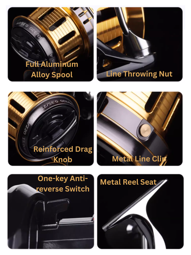 2500 reel for surf fishing ReelUp FB Series Spinning Reel – Versatile Sizes for Freshwater & Saltwater – ReelUp Fishing