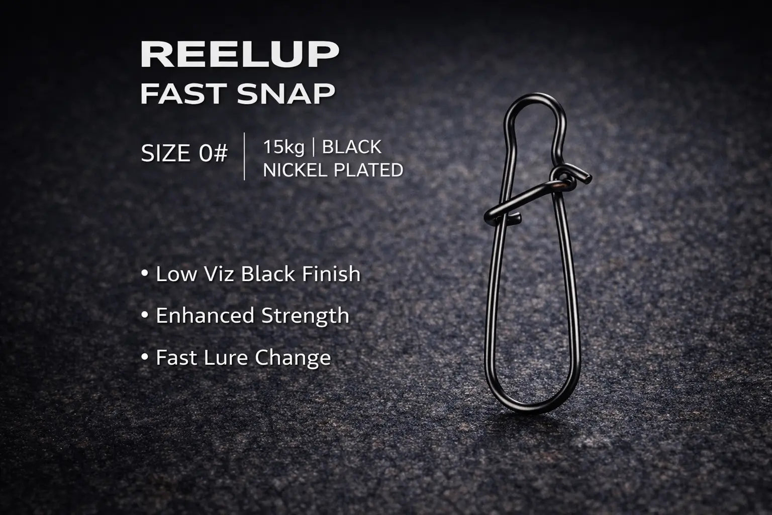 ReelUp Fishing fast snap for quick lure changes in the Backup Tackle Kit